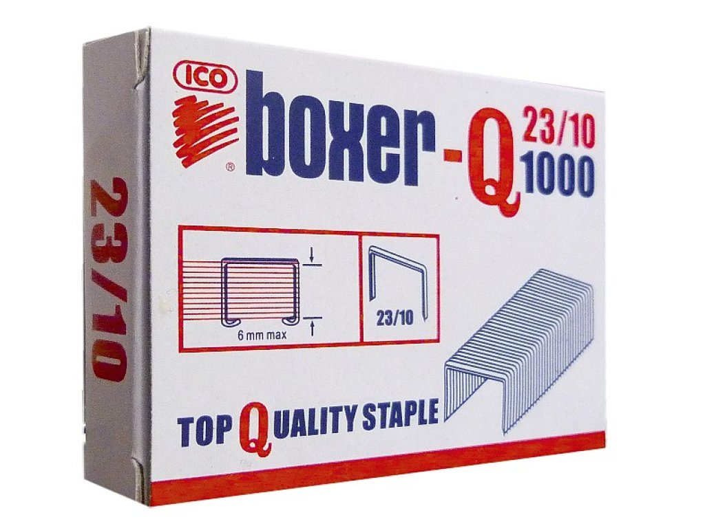 Drátky do sešívačky BOXER QUALITY 23/10, 1000 ks