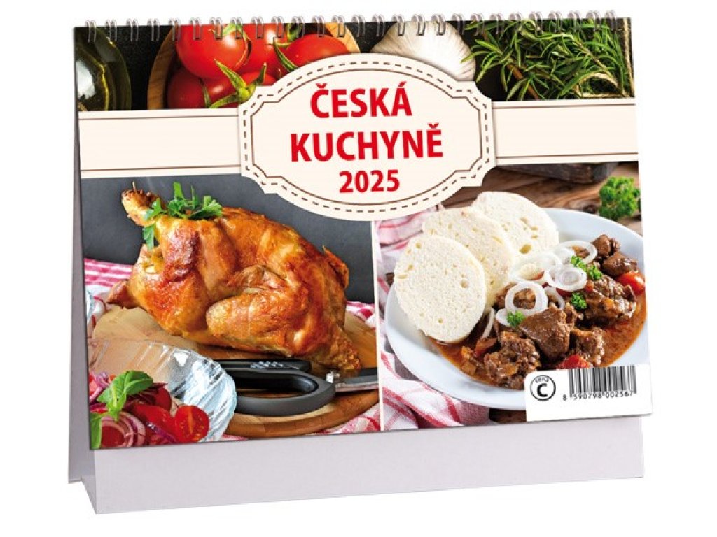 K 722 - Kalendář stolní 2025 - Česká kuchyně