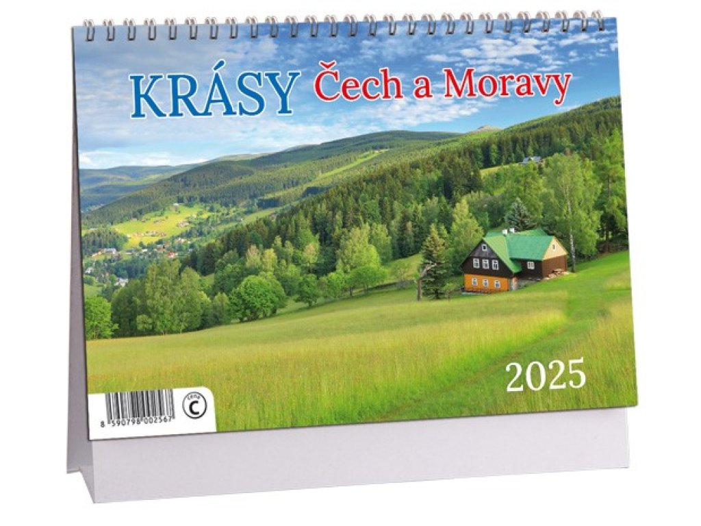 K 724 - Kalendář stolní 2025 - Krásy Čech a Moravy