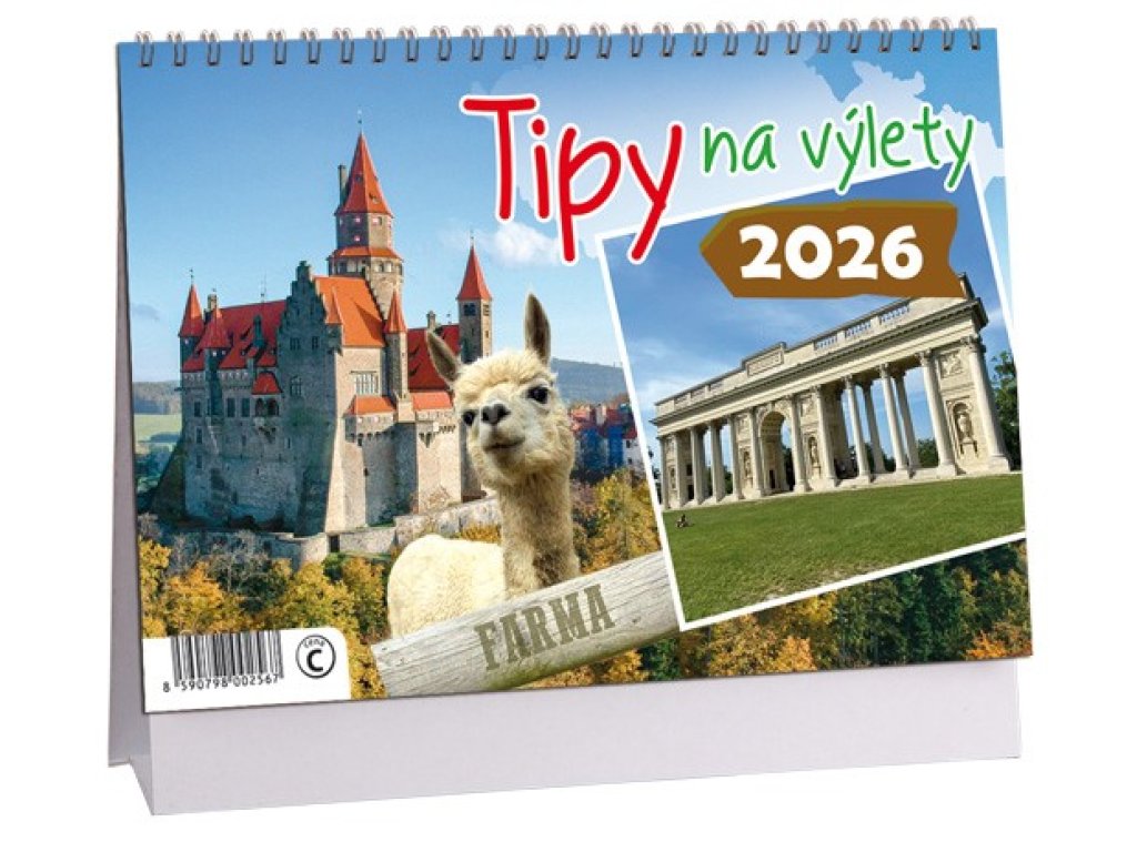 K 791 - Stolní kalendář 2026 týdenní Tipy na výlety