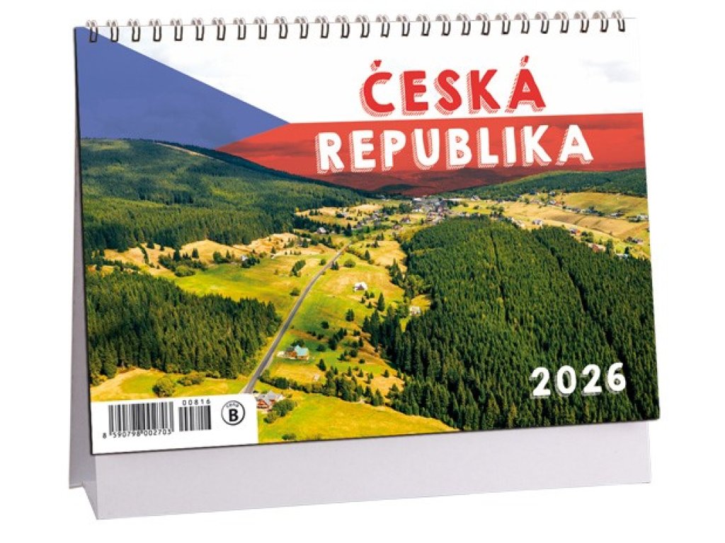 K 816 - Kalendář stolní 2026 - Česká republika - ČTRNÁCTIDENNÍ