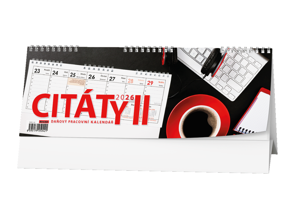 Kalendář 2026 stolní Citáty II BSB2
