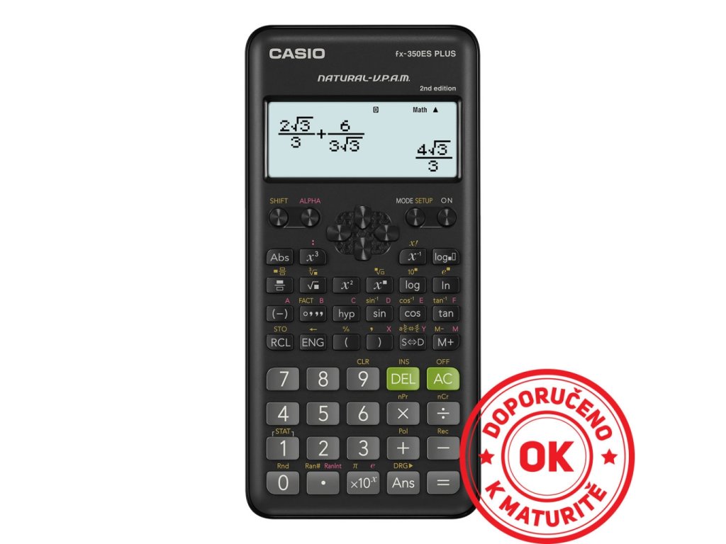 Kalkulačka CASIO FX-350 ES PLUS školní matematická