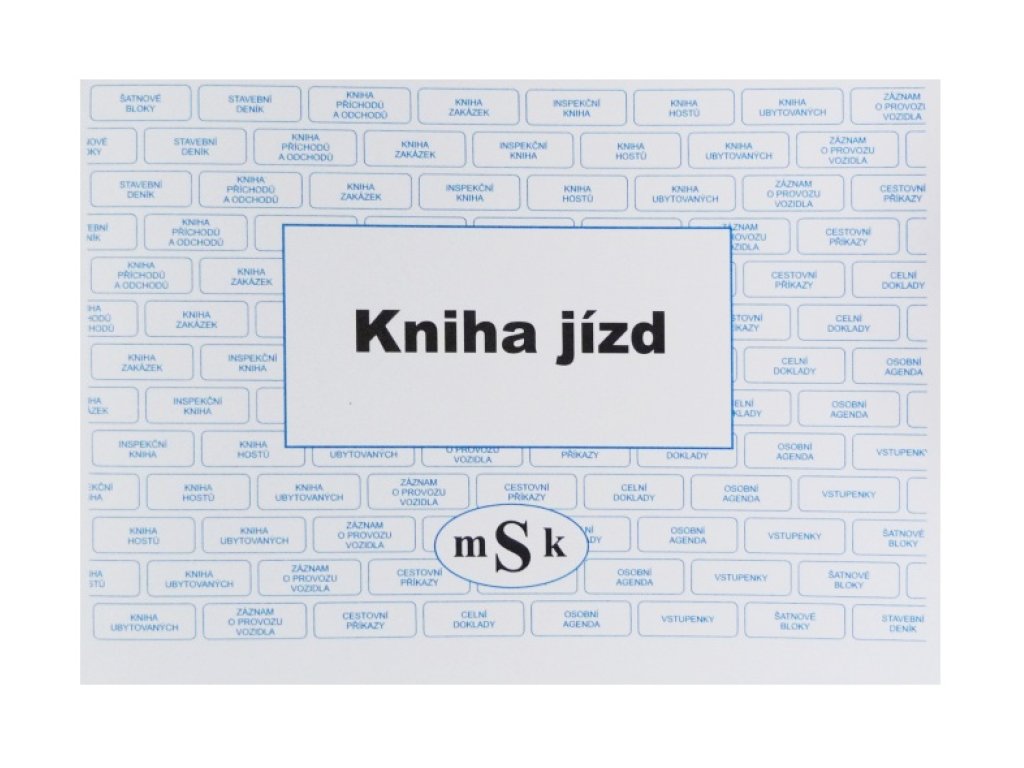 Kniha jízd A6 MSK 312