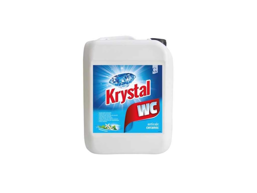 Krystal WC kyselý na keramiku, modrý 5 litrů