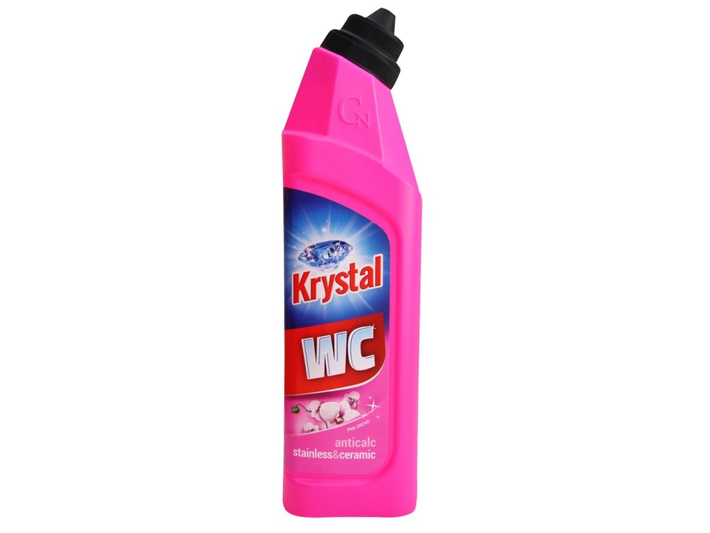 Krystal WC na nerez a keramiku 750 ml - růžový