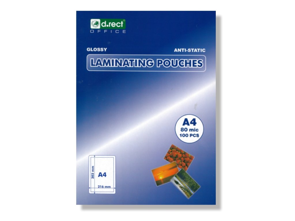 Laminovací fólie Standard A4 80 mic. 100 ks lesklá