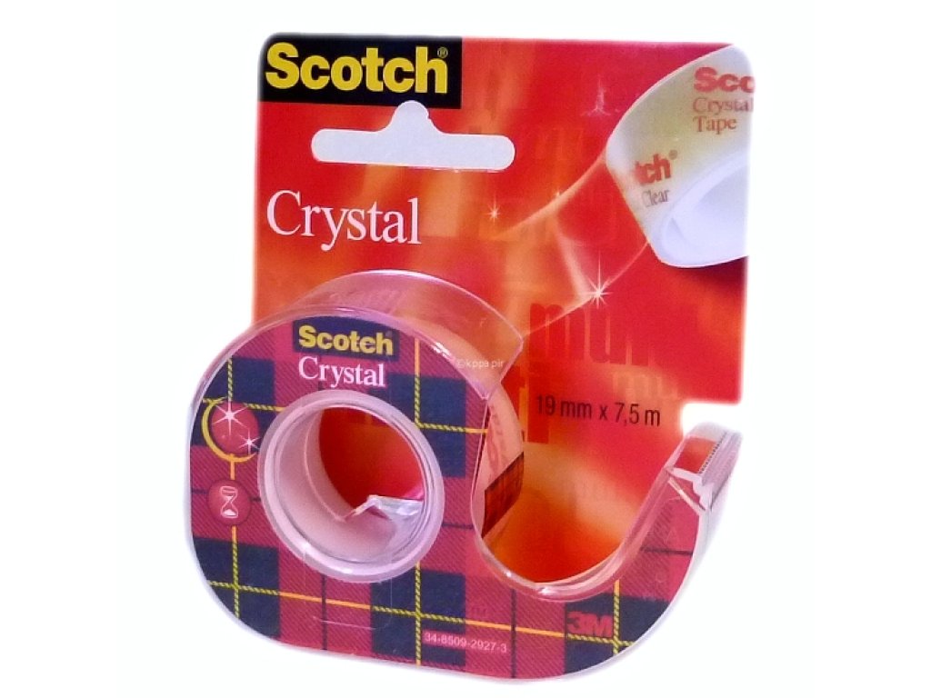 Lepicí páska 3M Scotch 19 mm x 7,5 m crystal clear s odvíječem