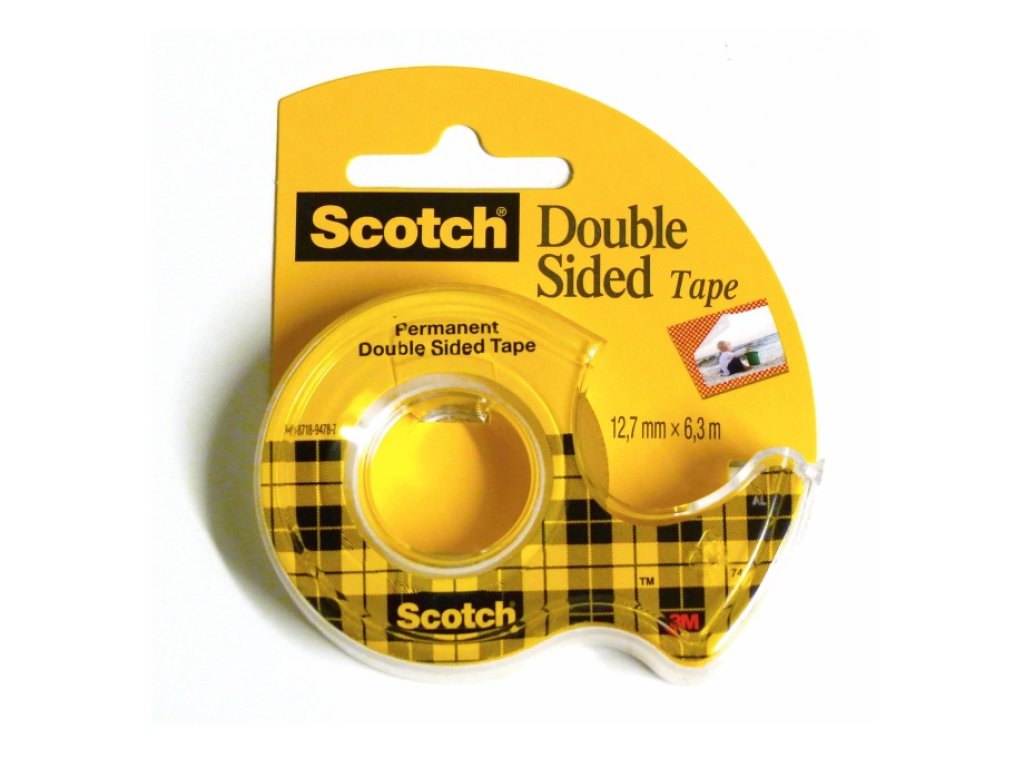 Lepicí páska 3M Scotch oboustranná 12 mm x 6,3 m  s odvíječem