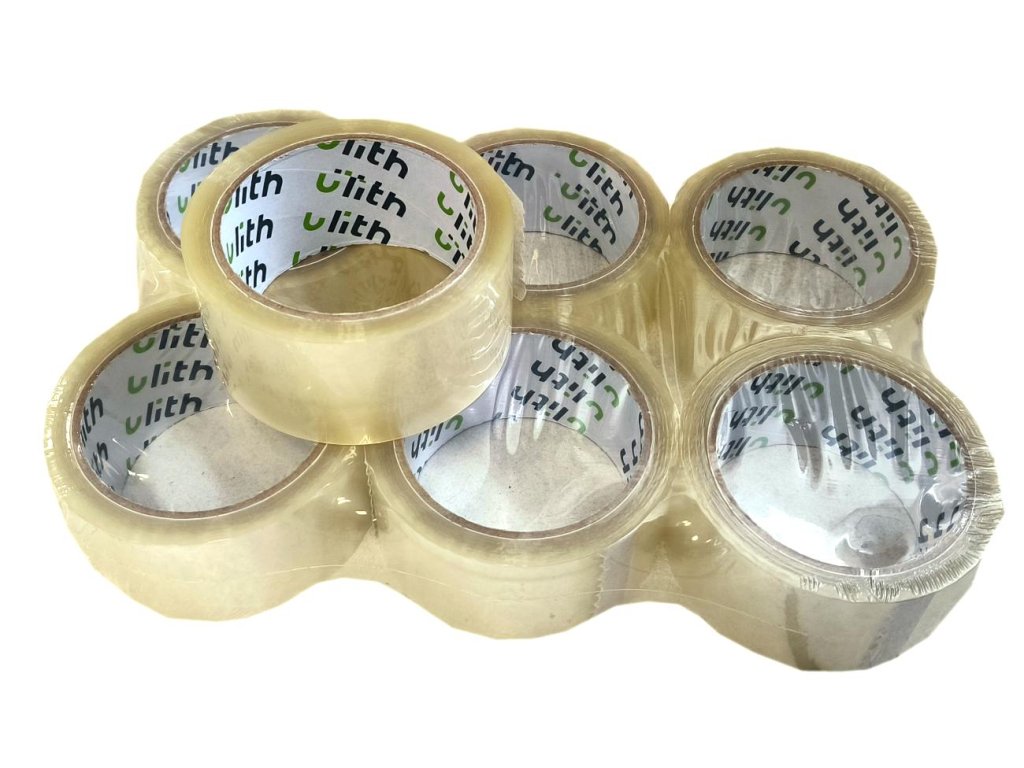 Lepicí páska ULITH 48 mm x 66 metrů, čirá 6 x 6