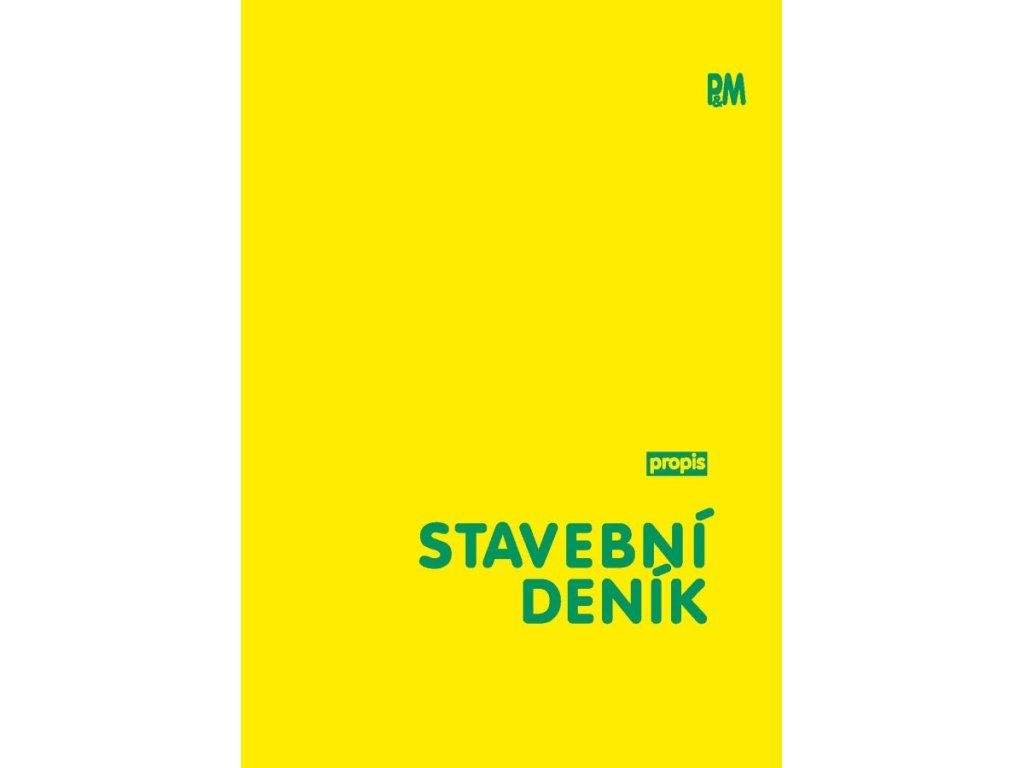 PaM 1025 Stavební deník propisovací A5 3 x 28 listů