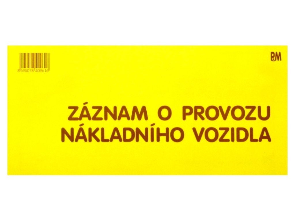 PaM 961 Záznam o provozu NV nečíslovaný, nudle