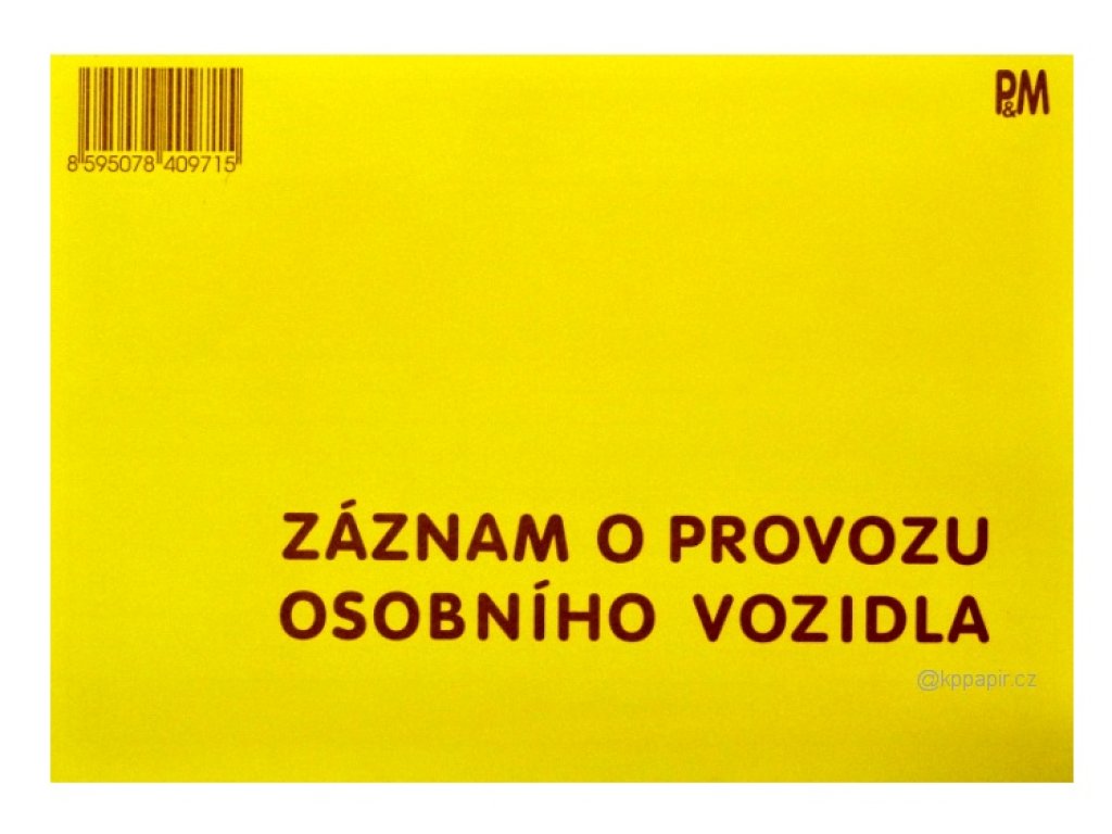 PaM 971 Záznam o provozu OV nečíslovaný