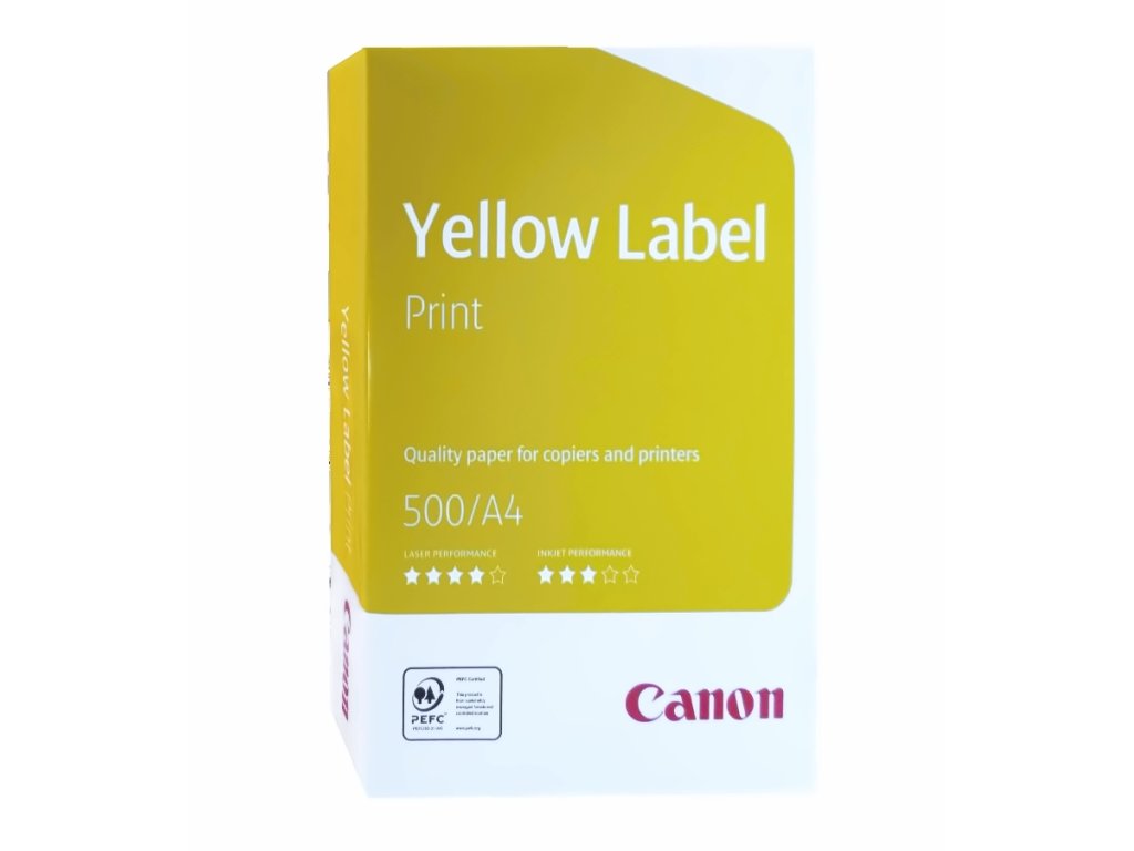 Papír bílý A4, 80g Canon Yellow label - 500 listů