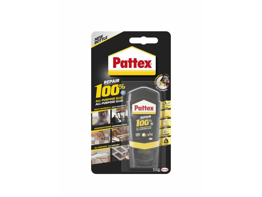 Pattex - 100% univerzální lepidlo, 50 g, transparentní