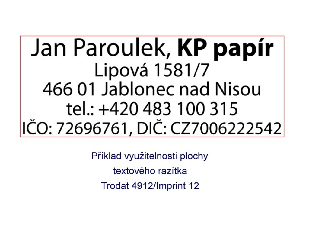 Polymer pro razítka Trodat 4912