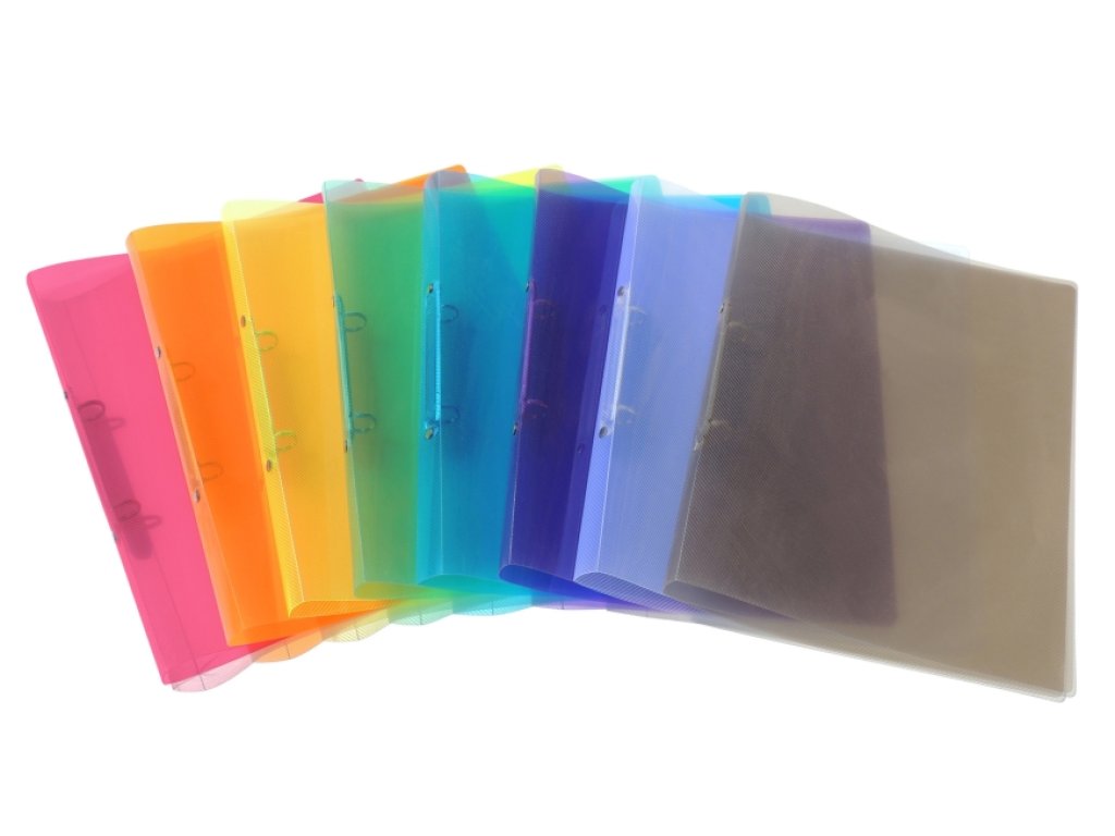 Pořadač A4 2-kroužkový, plast šířka 2 cm, 5205 - barva červená