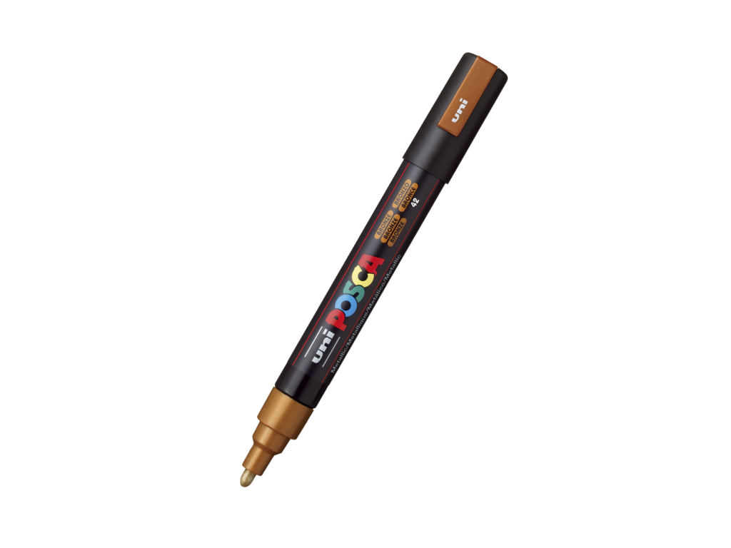 Posca popisovač PC-5M, 1,8 - 2,5 mm, bronzová (42)