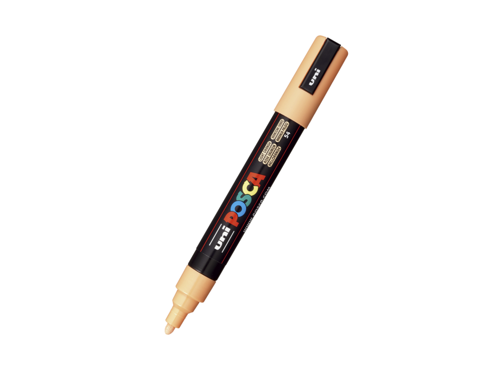 Posca popisovač PC-5M, 1,8 - 2,5 mm, světle oranžová (54)