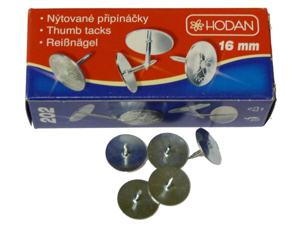 Připínáčky HODAN č. 202 /75 ks, 16mm