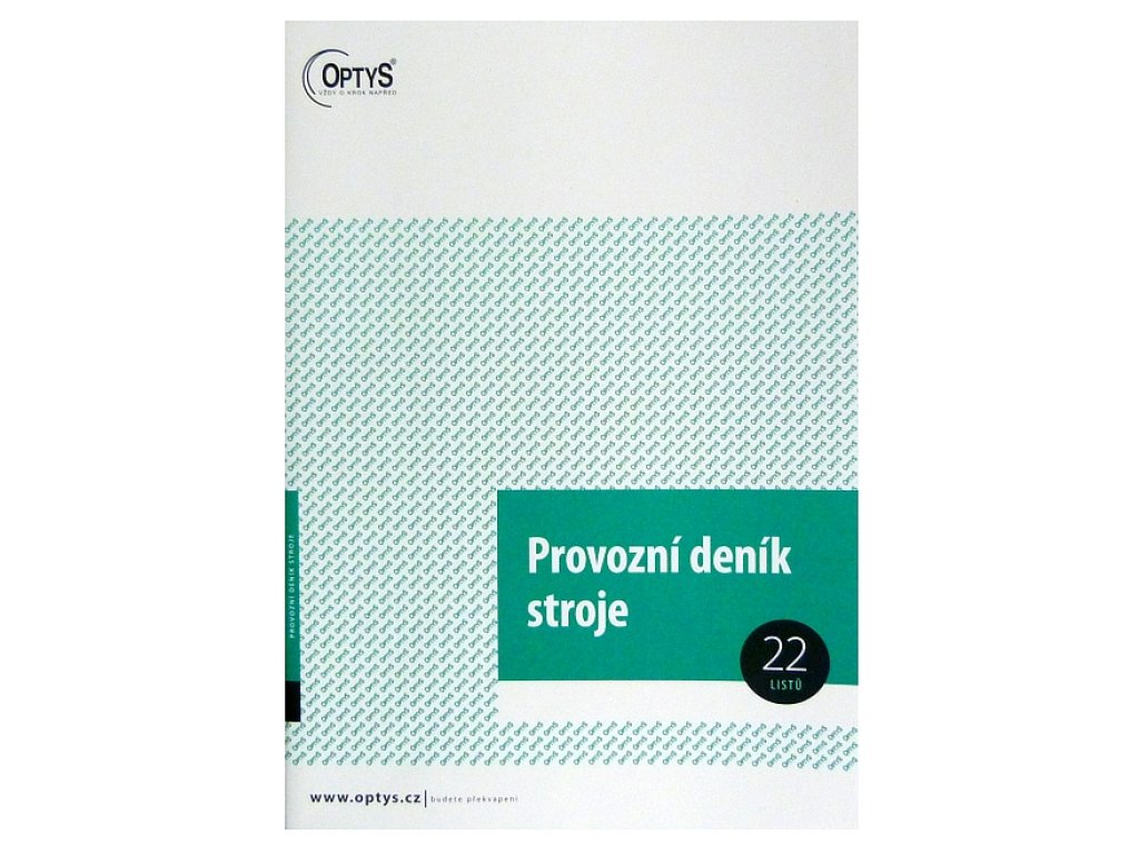 Provozní deník stroje OP 234