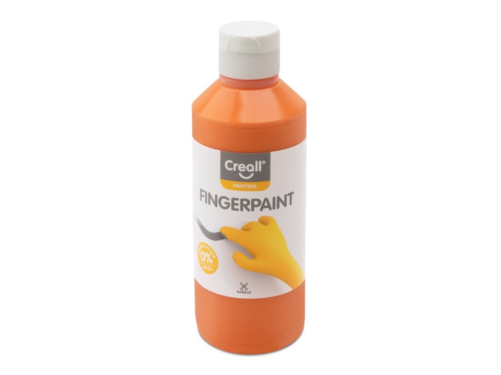 Prstová barva HAPPY INGREDIENTS, 250 ml, oranžová E07829