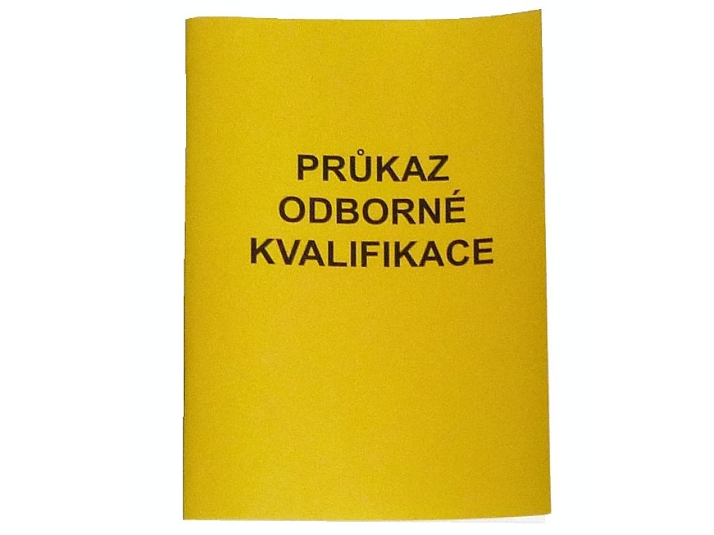 Průkaz odborné kvalifikace 3238