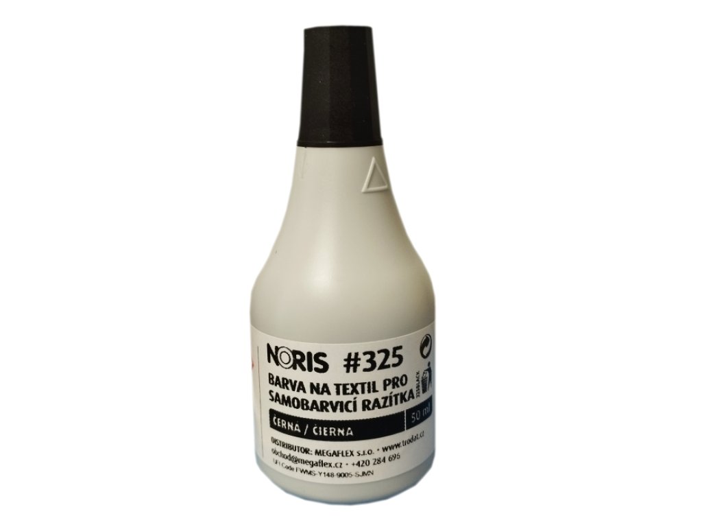 Razítková barva Noris 325 na látku (pro Trodat, Imprint, Colop) 50ml černá