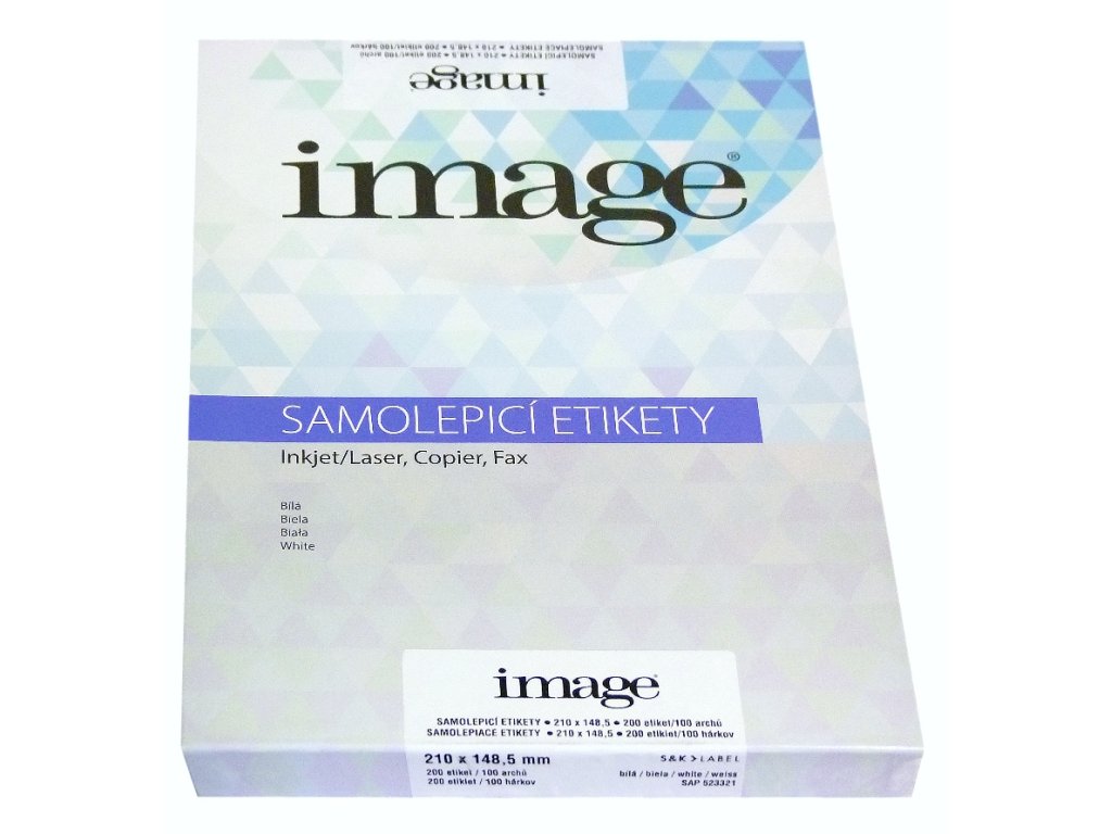 Samolepicí etikety SK label Image A4 105 x 148 - 100 listů + 1 balení zdarma