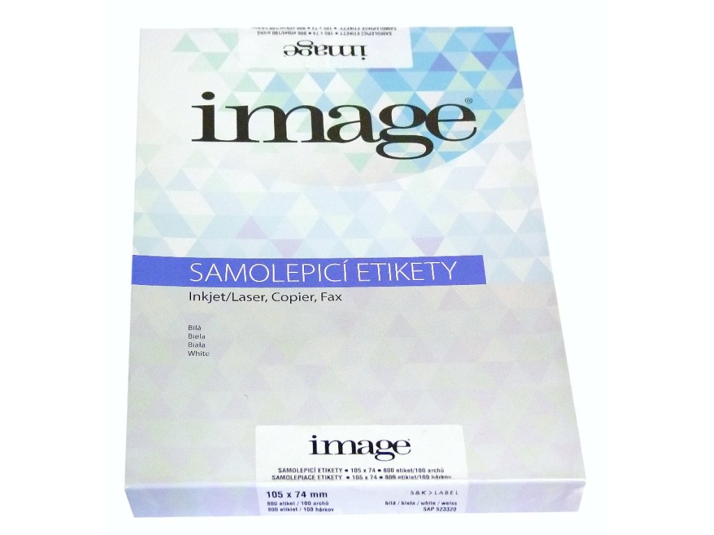 Samolepicí etikety SK label Image A4 105 x 74 - 100 listů