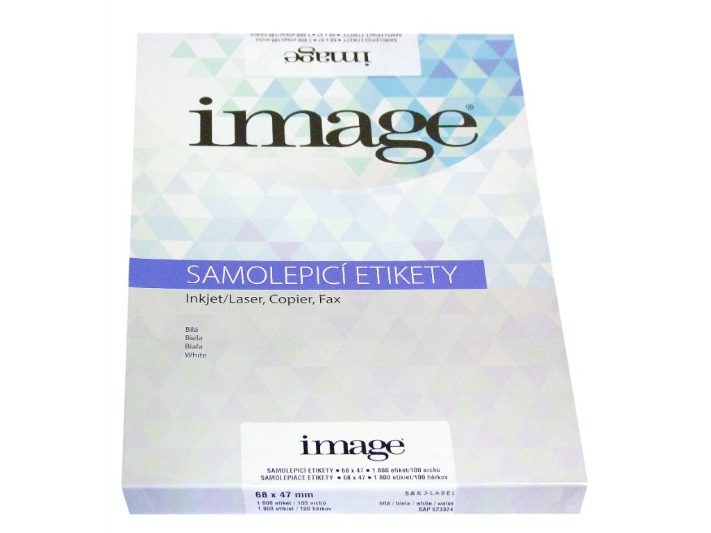 Samolepicí etikety SK label Image A4 68 x 47 - 100 listů