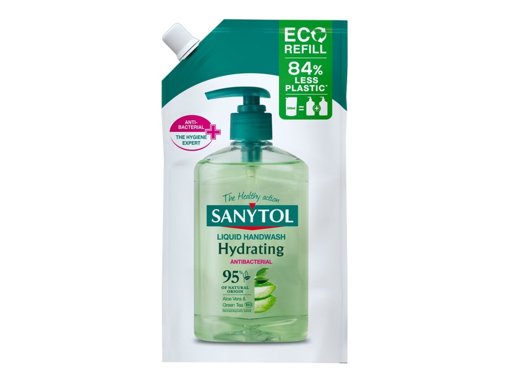 Sanytol - antibakteriální mýdlo hydratující, náhradní náplň, 500 ml