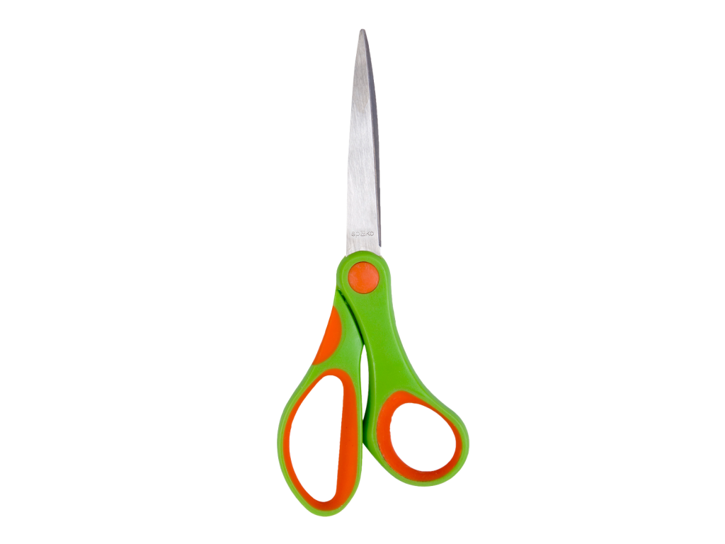 Spoko nůžky školní, 18 cm, asymetrické, mix barev