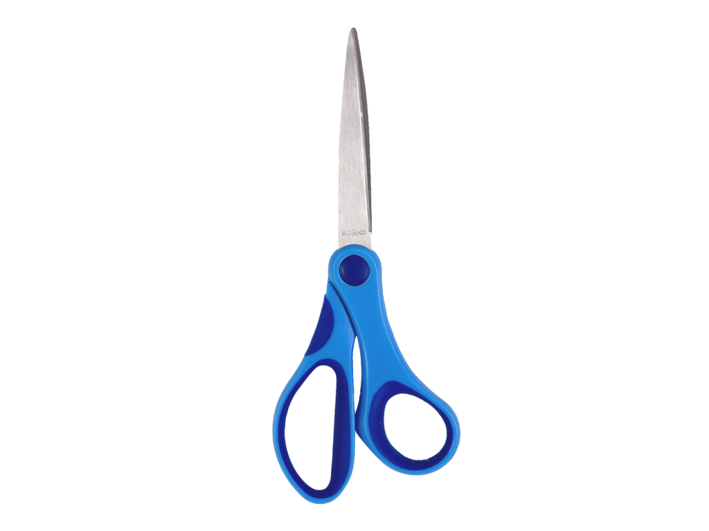 Spoko nůžky školní, 18 cm, asymetrické, mix barev