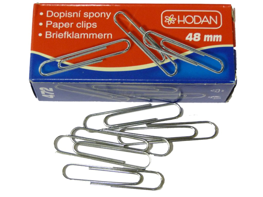 Sponky dopisní HODAN 472 50 mm,  balení 50 ks