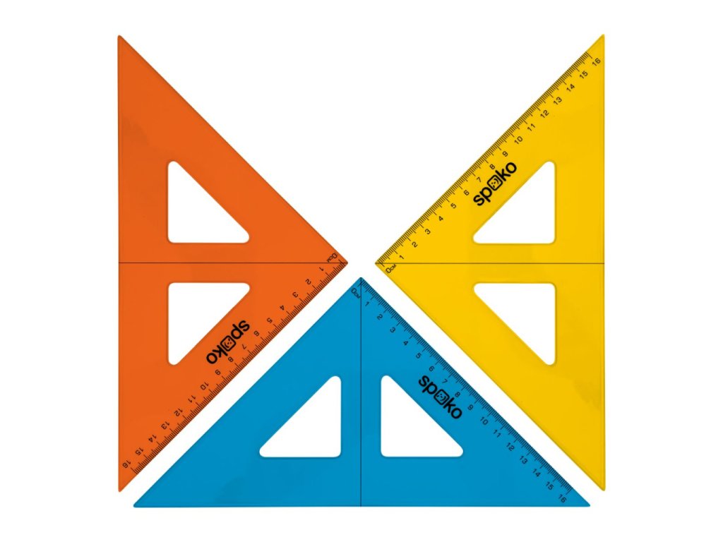 Trojúhelník s ryskou 45/177 - barevný