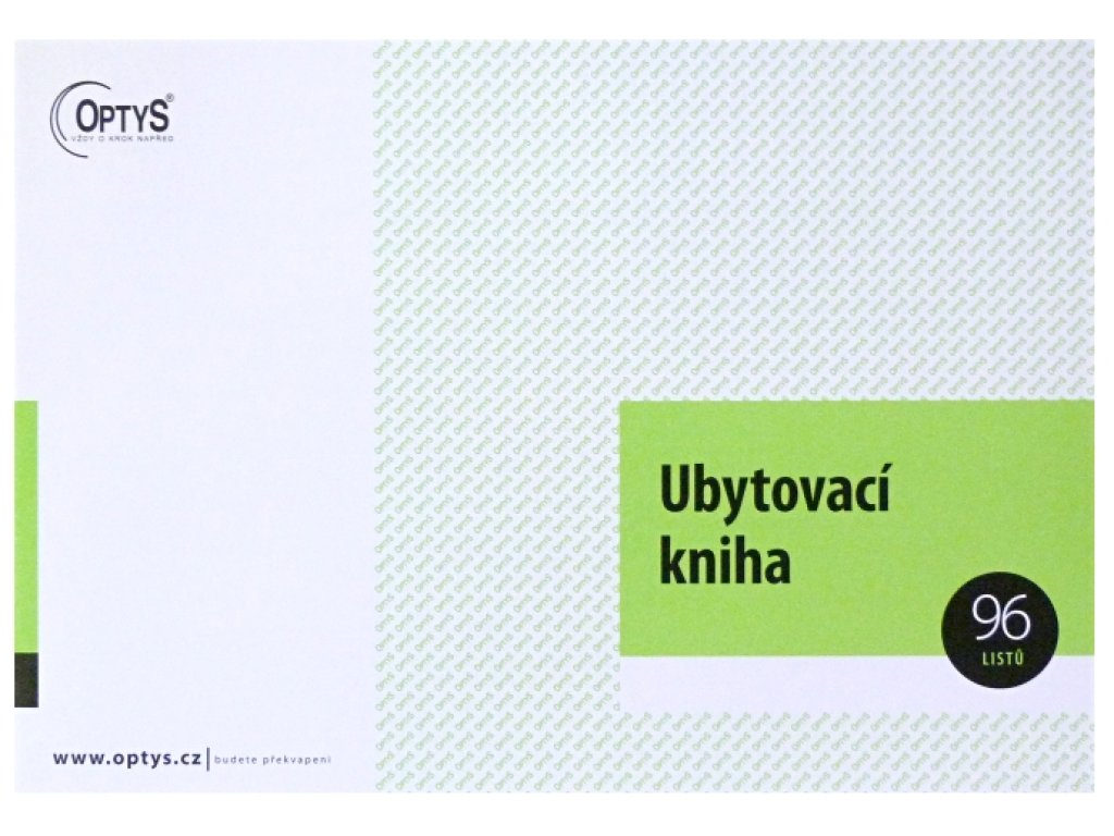 Ubytovací kniha OP 1272