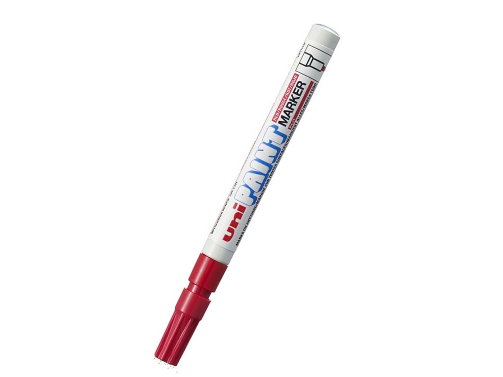 UNI PX-21 popisovač lakový PAINT Fine, 0,8-1,2 mm, červený