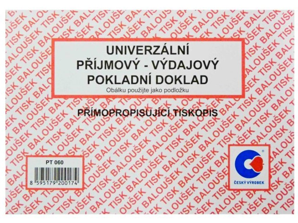 Univerzální pokladní doklad  PT 060