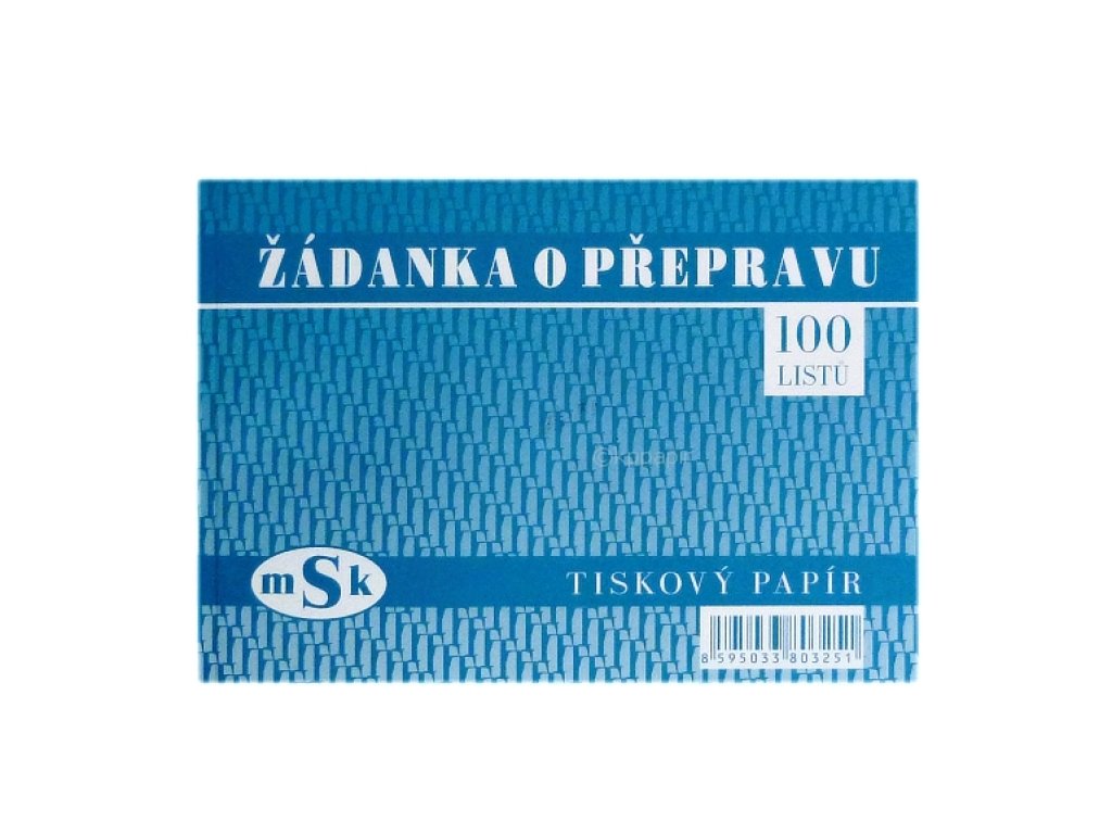 Žádanka o přepravu MSK 325