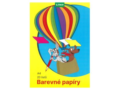 Barevné papíry složka 20 listů