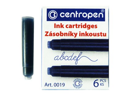 Centropen 0019 školní bombičky modré, balení 6 ks