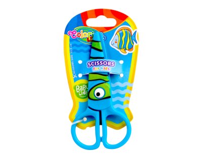 Colorino nůžky dětské celoplastové, 12,5 cm, symetrické, mix motivů