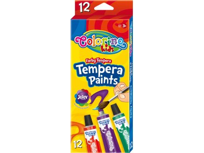 Colorino temperové barvy, tuba 12 ml, 12 barev