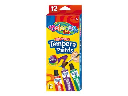 Colorino temperové barvy, tuba 12 ml, 12 barev