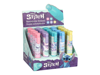 Colorino vysouvací pryž Stitch Pastel, 5 motivů,  mix barev 2