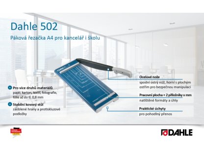 Dahle řezačka 502, 320 mm, 0,8 mm, A4