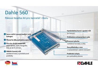 Dahle 560 řezačka, 340 mm, 2,5 mm, A4 2