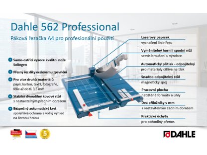 Dahle 562 řezačka , vč. laser. ukazatele, 360 mm, 3,5 mm, A4 2