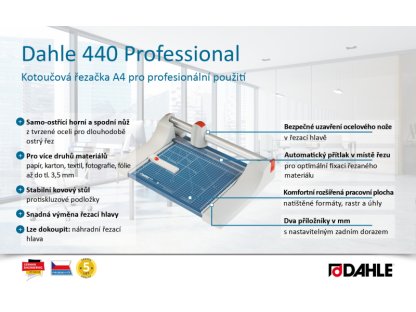 Dahle řezačka kotoučová 440 Professional, 360 mm, 3,5 mm, A4